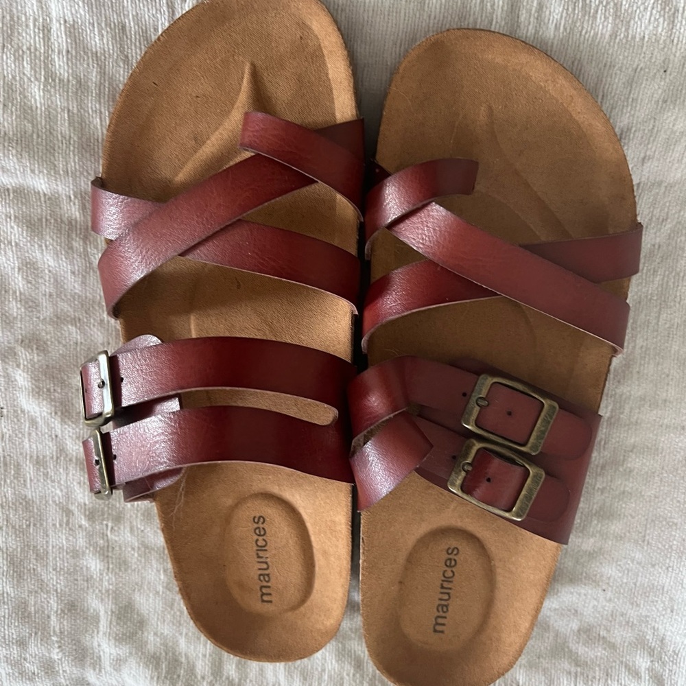 Maurices Brown Strappy Sandals
